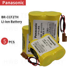 5pcs Brand New BR-CCF2TH Battery with w/2P plug 6V 5000mah PLC FANUC Lithium Batteries bateria for Panasonic free drop shipping 2024 - buy cheap