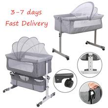 Infant Baby Crib Cradle Newborn Movable Portable Nest Crib Baby Travel Bed Game Bed With Mosquito Net Sleeping Bed Supplies HWC 2024 - buy cheap