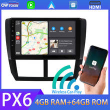 Radio con GPS para coche, reproductor Multimedia con Android 10, 9 pulgadas, 1 Din, vídeo, CarPlay, DSP, PX6, 4 + 64G, para Subaru Impreza Forester WRX XV 2024 - compra barato