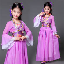 XinHuaEase Hanfu Chinese Traditional Dress Kids Costume Girls Ancient Stage Dance Performance Women Folk Fairy Outfits Tangsuit 2024 - buy cheap