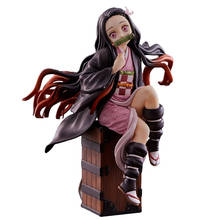 Exquisite Quality Demon Slayer Kimetsu No Yaiba Anime Model Kamado Nezuko GK Action Figure 17cm PVC Statue Collectible Toy 2024 - buy cheap