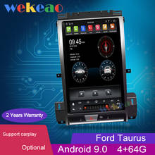 Wekeao Vertical Screen Tesla Style 13.3'' 1 Din Android 9.0 Car Radio GPS Navigation For Ford Taurus Car Dvd Multimedia Player 2024 - buy cheap