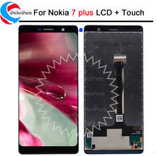 6,0 ''для Nokia 7 Plus LCD 7plus дисплей сенсорный экран дигитайзер для Nokia E7 Plus LCD заменяемый TA-1062 LCD 2160*1080 2024 - купить недорого