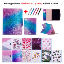 Funda de piel sintética con dibujos de animales Kawaii para iPad Pro 11 2020, carcasa plegable con gancho magnético para iPad Pro 2020 de 11 pulgadas, para niños y niñas 2024 - compra barato