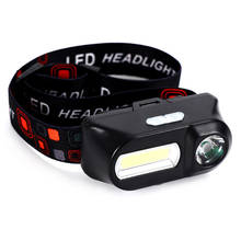 Headlight Lamp Lighting Light Head-mounted Flashlight LED Headlamp Magnet COB Outdoor Emergency Mini Portable Hiking Tools Torch 2024 - buy cheap