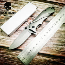 160mm 5CR15MOV Blade Knives Actical Folding Knife Steel Handle Pocket Knives Outdoor Hunting Rescue Knife EDC Tools 2024 - buy cheap