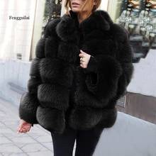 Plus Size Faux Fur Coat Women Winter Fur Jacket Black Vintage Lady Warm Fluffy Faux Jacket Coats Short Womens Clothes 2024 - buy cheap