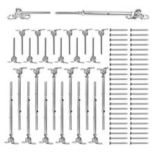 12 Pack T316 Stainless Steel Cable Railing Kits Fit 1/8Inch Stainless Steel Wire Rope Cable for Cable Railing Systems 2024 - buy cheap