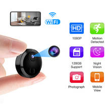 Wifi mini câmera de vigilância por vídeo 1080p visão noturna detecção movimento sem fio cam detecção segurança remoto indoor casa inteligente 2024 - compre barato