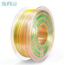 SUNLU SILK Rainbow Filament 1KG 1.75MM Close To SILK Effect Bright Color Biodegradable Eco-Friendly Non-Toxic Odorless No Bubble 2024 - buy cheap