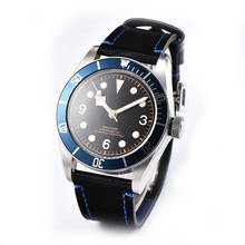 Relógio masculino nh35 41mm, miyota8215, mostrador azul esterilizado, vidro safira, à prova d'água, relógio mecânico 2024 - compre barato
