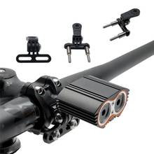 Soporte de luz para bicicleta, soporte para manillar de bicicleta, estante de montaje para cámara deportiva, adaptador de soporte para bicicleta para linterna de cámara GoPro 2024 - compra barato