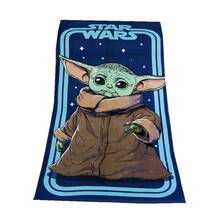 Disney Yoda Star Wars Beach Bath Towel Baby Boys Kids Swimming Bath Towels 100% Cotton 70x140cm 2024 - buy cheap