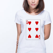 summer tops playing cards heart woman t-shirt kpop card 6 harajuku funny tshirt kawaii Poker vintage t shirt women 2021 tumblr 2024 - buy cheap