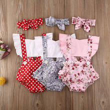2020 Newborn Infant Baby Girl Polka Dot Bodysuits Jumpsuit Clothes Outfit Casual Summer Baby Bodysuits 2024 - buy cheap