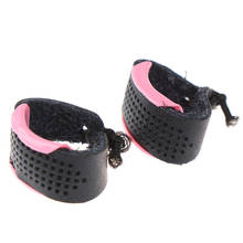 1pc Finger Protector Helper Accessories Pink Black Adjustable Leather Thimble Patchwork Needlework Accessory 2024 - buy cheap