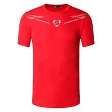 Jeanian camiseta esportiva masculina, camiseta camiseta para corrida, academia, treino, futebol, corte seco lsl070, vermelho 2024 - compre barato