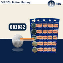 SONY-pilas de botón cr2032 originales, de 3V batería de litio para reloj, calculadora y Control remoto, 20 unids/lote 2024 - compra barato