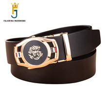 FAJARINA Fashion Casual Style Dragon Automatic Quality Cow Genuine Men's Solid Cowhide Leather Belts Men 3.5cm Width N17FJ979 2024 - buy cheap