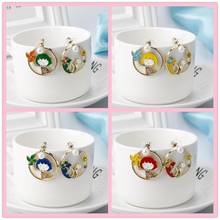 Simple Fashion Enamel Girls Kids Gift Jewelry Cute Teenage heart windmill Earrings For Women-15 2024 - buy cheap