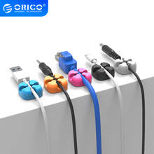 ORICO 10 шт. красочная наматывающая проволока для хранения, силиконовый держатель для кабельного менеджера, Настольный органайзер для цифрового кабеля 2024 - купить недорого