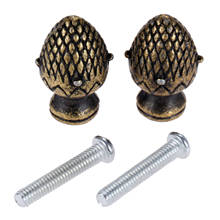DRELD 2pcs Bronze Vintage Alloy Strawberry Knobs and Handles Furniture Door Handle Cupboard Drawer Kitchen Pull Knob 25*15mm 2024 - buy cheap
