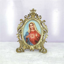 Catholic resin icon, sacred object of the sacred heart of Jesus, statue of the Virgin of Mercy 2024 - buy cheap
