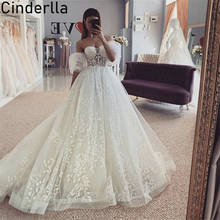 Newest Wedding Dresses Sweetheart Sleeveless A-Line Soft Tulle Lace Applique Wedding Dresses With Lace Up Back vestido de noiva 2024 - buy cheap