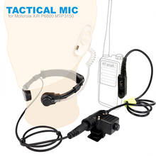 Tactical Heavy Duty PTT Neck Throat Mic for Motorola XiR P6600 P6620 DP2400 DEP550 MTP3100 MTP3150 Walkie Talkie Headset 2024 - buy cheap