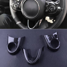 DWCX 3Pcs Carbon Fiber Style ABS Steering Wheel Cover Trim fit for BMW Mini Cooper F54 F55 F56 F57 F60 2024 - buy cheap