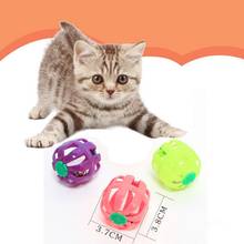 Пластиковый полый шар с колокольчиком интерактивная игрушка-тизер для кошек обучение домашних животных скрипучий инструмент 2024 - купить недорого