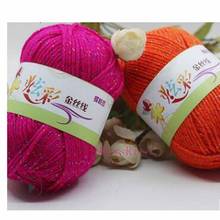 Knitted DIY 100g Thin Wholesale Wool Crochet Knitting HandCraft Gold thread Soft Yarn NEW Quality Multi Coloured 2024 - buy cheap