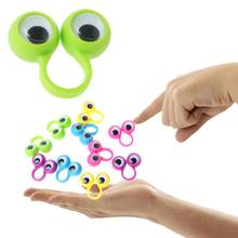 Marionetas de dedo para niños y bebés, 10 unidades, anillos de ojos, juguetes de regalo, accesorios para Slime Y4UD 2024 - compra barato