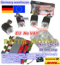 EU.DE free 4 Axis CNC controller kit 4pcs NEMA23 stepper motor 270oz-in 3A & 4 Axis TB6560 Driver board & 350W 24V power supply 2024 - buy cheap