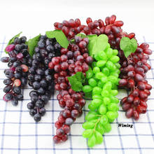 fake Grapes Bunches Artificial Fruit Grape Plastic Fake Fruit Lifelike home festive party supplies Simulation Fruit props 2024 - buy cheap