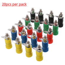 20pcs/set 4mm Female Banana Plug Socket Connector Binding Post Amplifier Terminals Adapter For Speaker Audio Terminal Splice 2024 - buy cheap