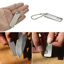 60mm x 18mm Best Mini EDC Pocket Diamond Stone Sharpener Keychain for Knife Fish Hook Finger Nail File Outdoor Camping Tool 2024 - buy cheap