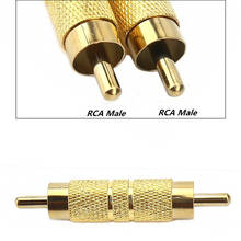 RCA Coupler Adapter Male Plug to RCA Male Plug connector 2024 - buy cheap