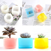 3 Pcs Flower Pot Pen Holder DIY Silicone Mold Jewelry Making Cube Resin Casting Mould Craft Tool New 2024 - buy cheap