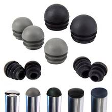 Plastic tube Insert plug 16-50mm Round Steel pipe End Blanking Caps non slip furniture leg decorative dust cover floor protector 2024 - buy cheap