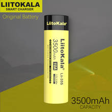 LiitoKala 18650 Battery Lii-35S Lii-31S 3.7V Li-ion 3500mAh 3100mA Power battery For high drain devices. 2024 - buy cheap
