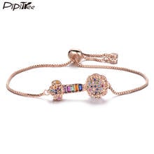 Pipitree Best Wishes Lucky Jewelry Chinese Auspicious Ruyi Charm Bracelet for Women Girls CZ Crystal Bracelets Adjustable 2024 - buy cheap