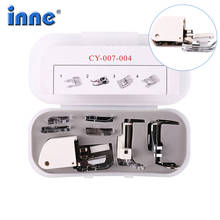 INNE Sewing Machine Parts Accessories Presser Foot Press Feet Kit Set With Box Tools Supplies Household For Brother Singer 7Pcs 2024 - buy cheap