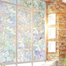 45cmX100cm Static Decorative Privacy Window Rainbow Films Stained Glass Self-Adhesive Film Anti UV Glass Sticker bathroom decor 2024 - buy cheap