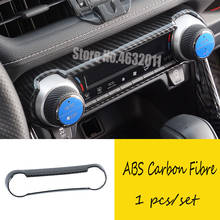 For Toyota RAV4 2019 2020 ABS Carbon fibre Car Central Control air conditioner Switch panel Cover Trim Car accessories 1pcs 2024 - buy cheap