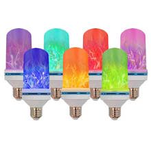 Creative 3 modes+Gravity Sensor Flame Lights E27 2835 chips 105PCS LED Effect Fire Light Bulb Flickering Emulation Decor Lamp 2024 - buy cheap