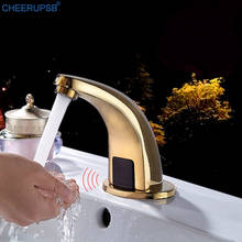 Infrared Sensor Touchless Basin Faucet Bathroom Deck Mounted Smart Inductive Tap Modern Luxury Intelligent Automatic Gold Faucet 2024 - buy cheap