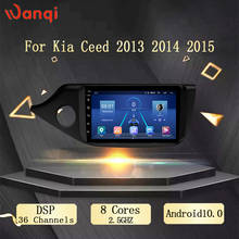 Wanqi-REPRODUCTOR multimedia con pantalla de 9 pulgadas y navegación GPS para Kia, Radio de coche con Audio y vídeo, WIFI, DSP, AHD, para Ceed 10,0, 2013, 2014, venta directa de fábrica, 2015 2024 - compra barato