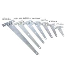 White Zinc T Shape Triangle Hinge Cabinet Shed Wooden Door Gate Hinges Hardware 2024 - buy cheap