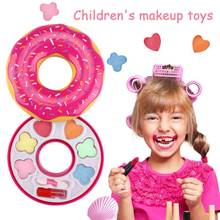 Makeup Toys Cosmetics Set Fashion Washable Makeup Kit With Spinning Doughnut Box For Petite Girls Pretend Play Toys For Children 2024 - buy cheap